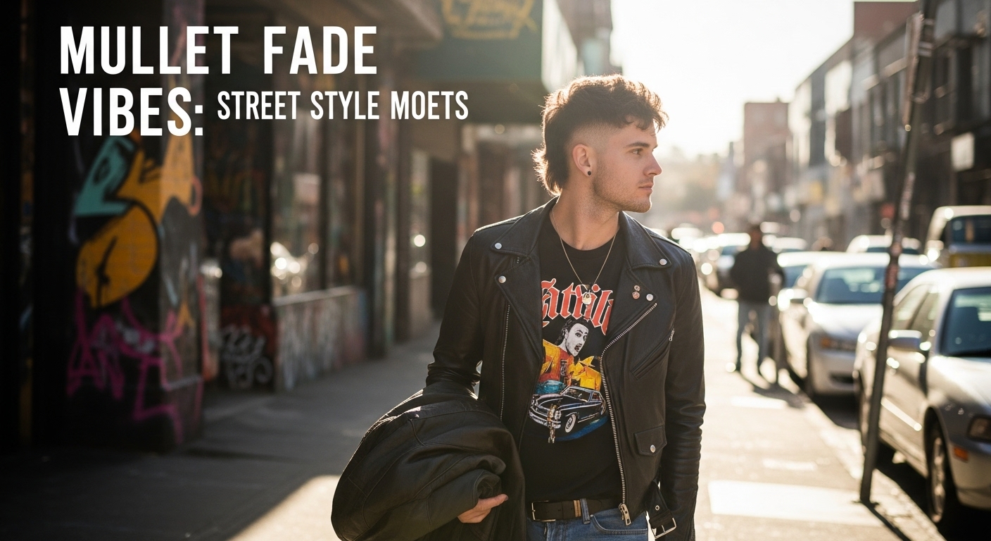 Mullet Fade Vibes: Street Style Meets Retro Cool