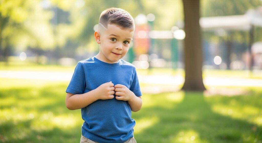 crew cut short fade little boy haircuts front view)