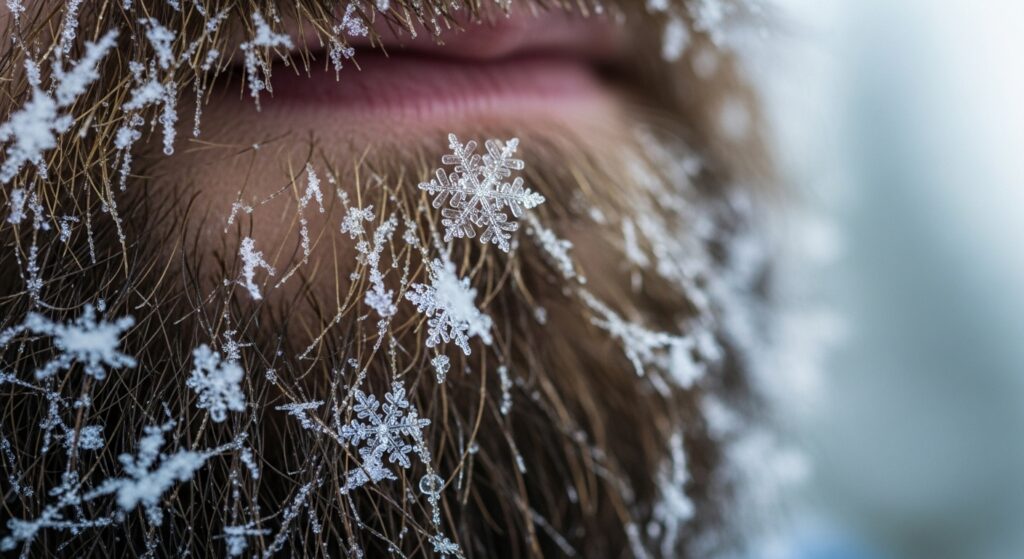  Winter beard with snow detail