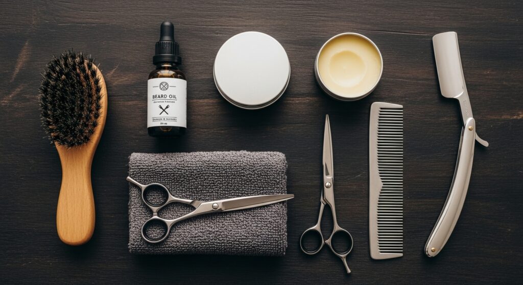 Professional beard grooming kit