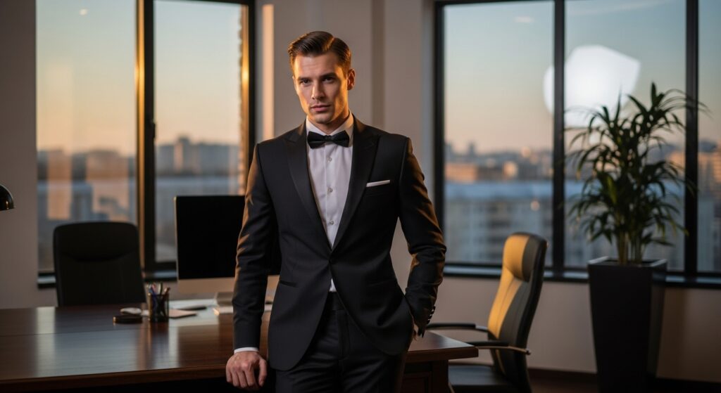 Side part haircut men professional look