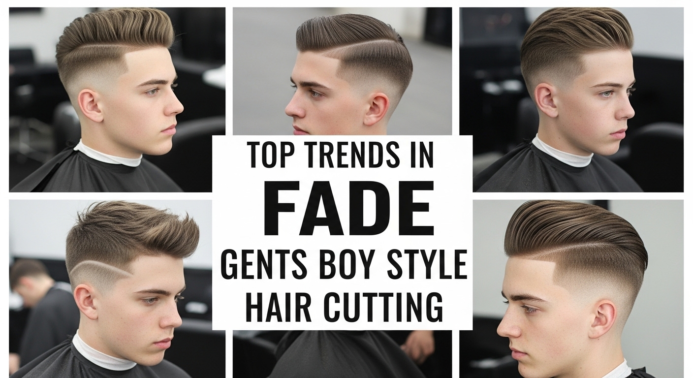 fade gents boy style hair cutting