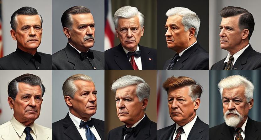  Historical dictatorships hair comparison)