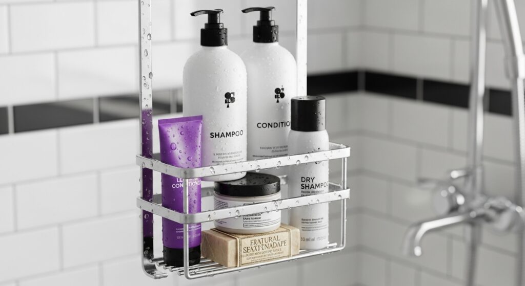 Men’s haircare products for medium fade haircut.