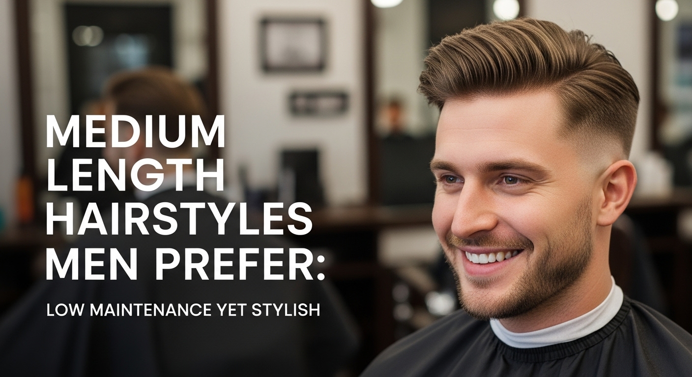 Medium Length Hairstyles Men Prefer: Low Maintenance Yet Stylish