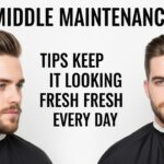 middle part haircut