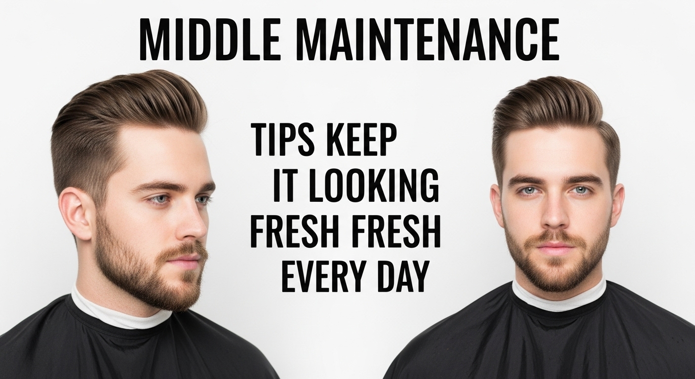 Middle Part Haircut Maintenance: Tips to Keep It Looking Fresh Every Day